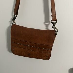 Spacious Brown Leather Bag